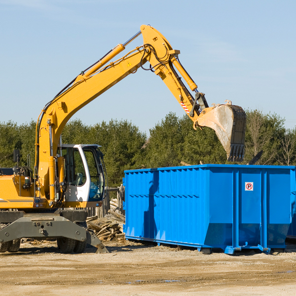 can i request a rental extension for a residential dumpster in Landfall MN